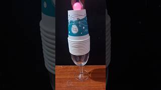 1000 °C red hot ball vs paper cup #experiment #asmr #satisfying #foryou
