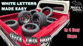 A easy way to paint WHITE LETTER TIRES. #modelcars #gaahleri