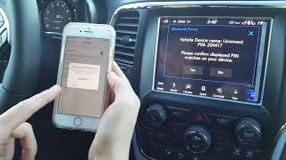 Sync your Iphone with the Uconnect 4c System on the 8.4" Screen