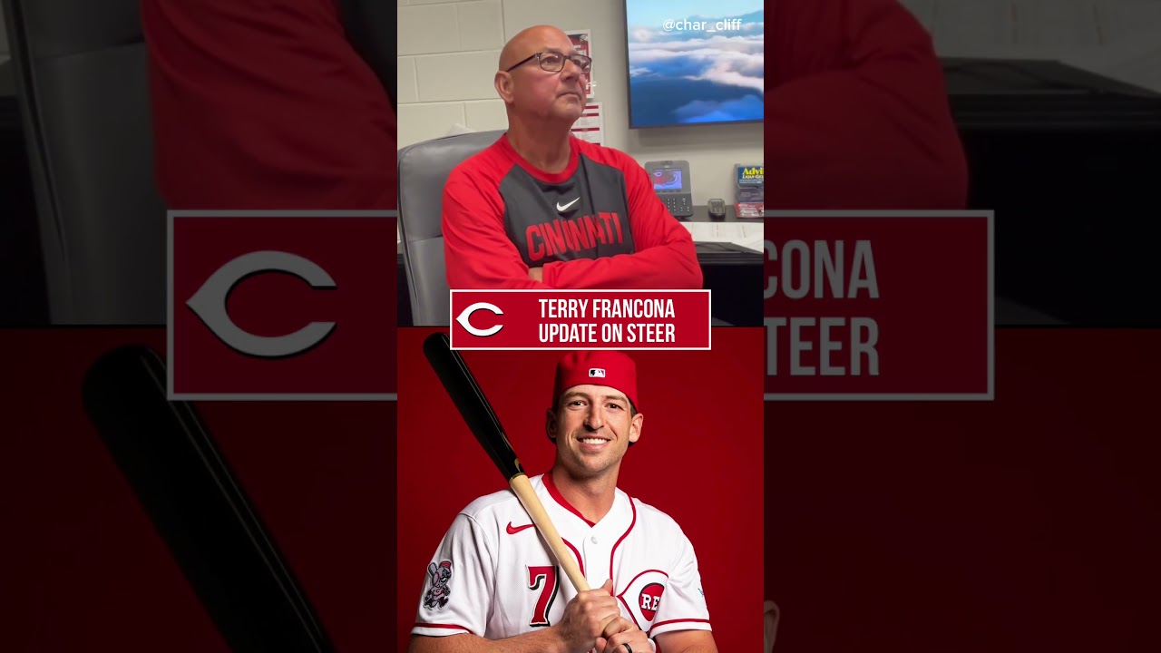 Terry Francona says the team will wait 2 weeks to see if Spencer Steer needs season-ending surgery.