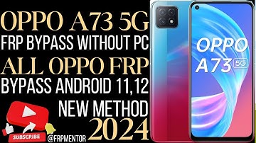 All Oppo FRP Bypass | Oppo A73 5G FRP Bypass 2024 Method
