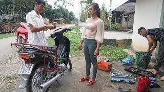 Genius girl  - Repair and restore Uncle's SYM EZ 110 motorbike that won't start