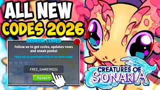 *UPDATE CODES* ALL WORKING CODES FOR CREATURES OF SONARIA IN 2026! ROBLOX CREATURES OF SONARIA CODES