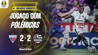 ANULAÇÃO POLÊMICA DE GOL; GOLAÇO; JOGAÇO - Fortaleza 2x2 Athletic - Melhores Momentos - Série B