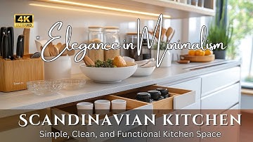 Modern Scandinavisch keukendesign: een eenvoudige, schone en functionele keukenruimte creëren