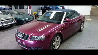 2003 AUDI A4 T SPORT CABRIO QUATTRO | MATHEWSONS CLASSIC CARS | 20 & 21 AUGUST 2003 AUDI A4 T SPORT CABRIO QUATTRO | MATHEWSONS CLASSIC CARS | 20 & 21 AUGUST