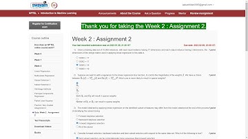 Assignment 2 | Introduction to Machine Learning - IIT Madras | NPTEL -2K23 | Artificial Intelligence