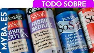 ALL ABOUT: #FabricPaint. DecoArt SoSoft and Fabric Medium. screenshot 4