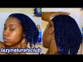 bleaching & dyeing my type 4 natural hair blue 🦋💙🥏💧🚙