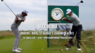 Max Homa F Swing Drivers Dtl & Front Views At Royal St Georges Sandwich July, 2021.