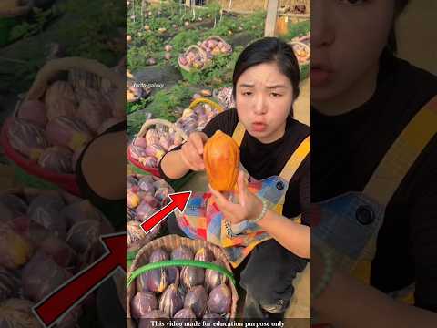 After the farmer peeled the fruit, people wanted to buy it |#shortsvideo