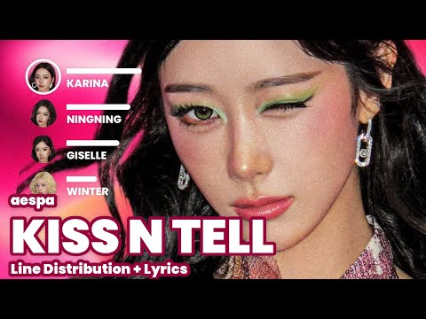 aespa - KISS N TELL (Line Distribution with Lyrics)