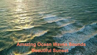 Ocean Waves sounds, calming relaxing sounds  for deep sleeping- 15 mins - black screen after 5 mins.