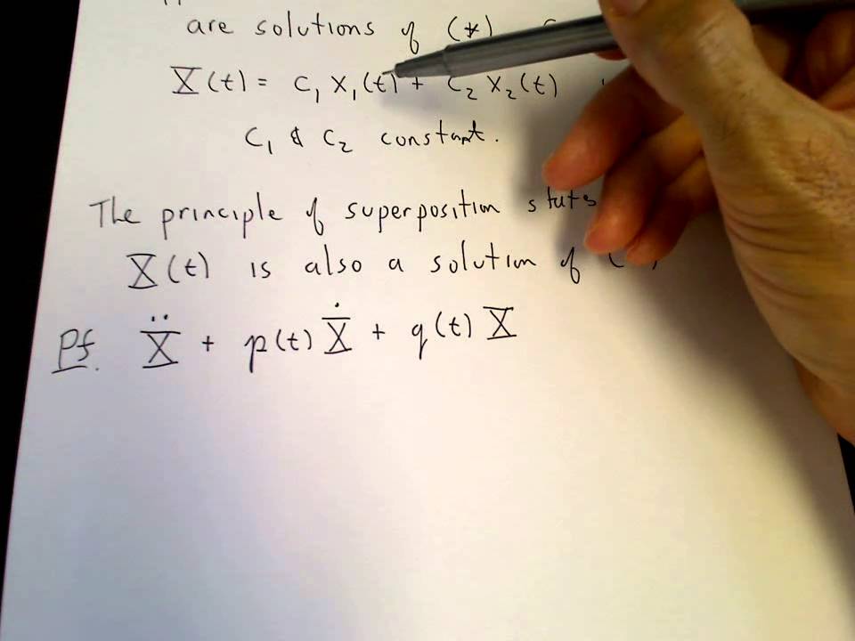 Principle Of Superposition Youtube