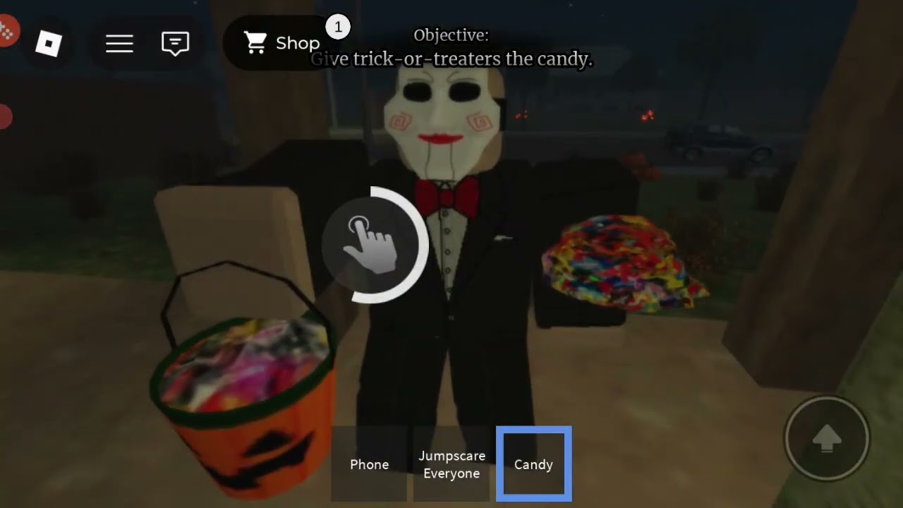 Asking for Candy on Halloween Gone Scary (One Halloween Night Horror Game)#roblox​ #halloween​