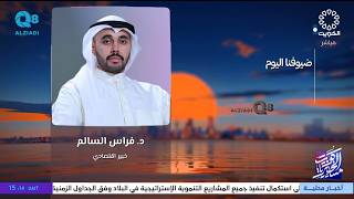 لقاء د.فراس عادل السالم عن تأثير العدوان الإيراني الغاشم على بعض القطاعات الاقتصادية الخليجية