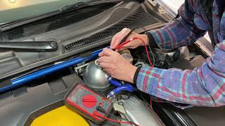 SAAB 9-3 V6 2.8 Coolant reservoir level sensor test