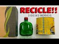 3 IDEIAS COM MATERIAL RECICLADO DIY Artesanato e Decoração do Compartilhando Arte