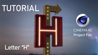 H LETTER - 2018 TUTORIAL - Free Project File