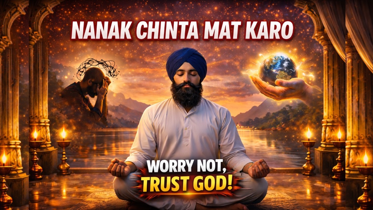 NANAK CHINTA MAT KARO 🙏 | Peaceful Gurbani Shabad | Stress Relief Path