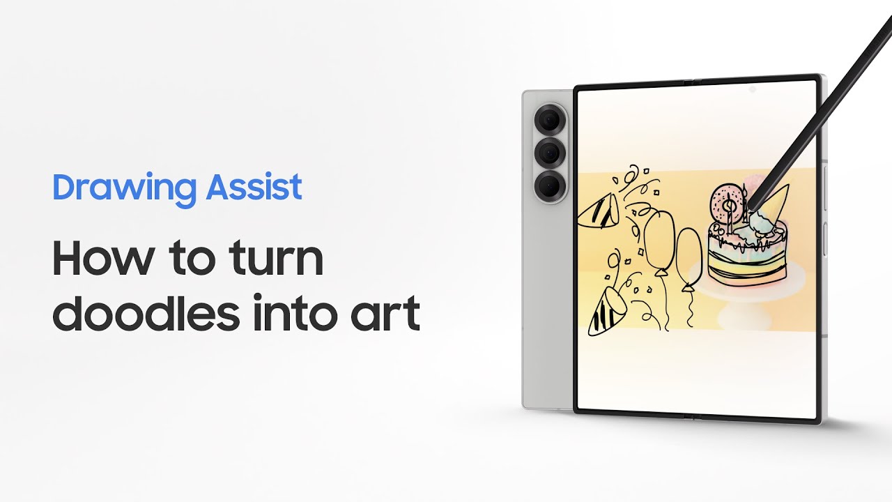 How to use Drawing Assist | Galaxy AI | Galaxy Z Fold6 | Samsung