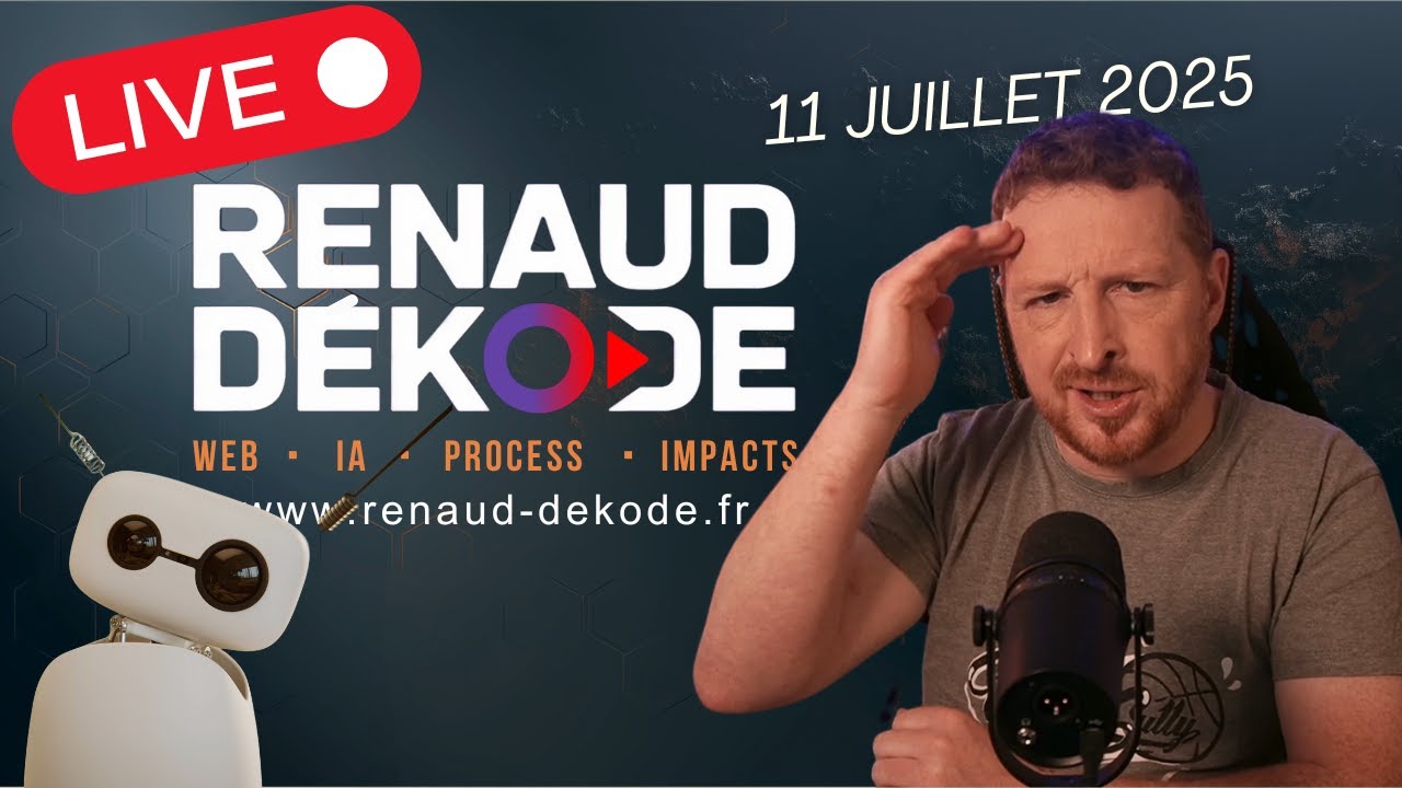 Grok 4, des robots, des IA... On refait le monde avec l'IA et la tech, en live - 11 juillet 2025
