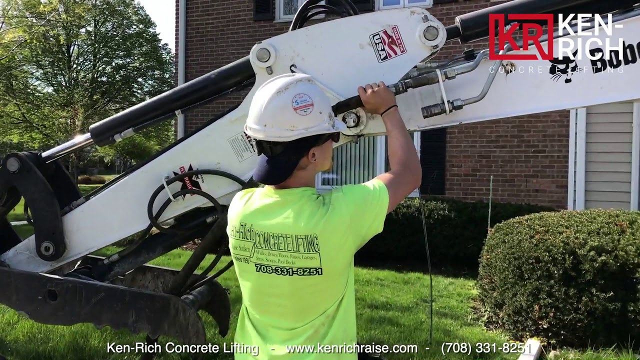 KenRich Concrete Lifting Residential Foundation Repair YouTube