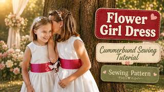 How to sew a Flowergirl Dress | How to sew a Cummerbund | Wedding DIY | Frocks & Frolics