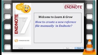 EndNote: Add a New Reference Manually |EndNote Tutorial |Video 4| Learn & Grow Academy