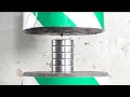 The most powerful hydraulic press vs the hardest steel