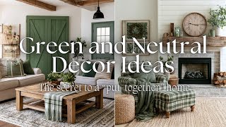 Why Green & Neutral Decor Works So Well in Every Home and How to Style It Perfectly (Would You Try?) Create A Calm Luxury Home With These Green Neutral Decor Tips Green Neutral Elegance