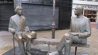 Taking a walk down Shop Street in Galway City where the busking happens.