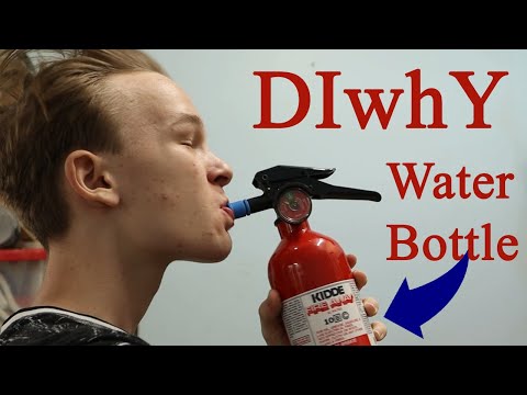 How to make a fire extinguisher water bottle