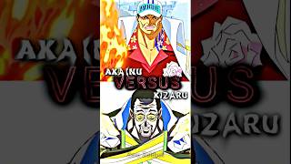 Akainu vs Kizaru || #whoisstrongest #kizaru #akainu #aokiji #onepiece #shorts