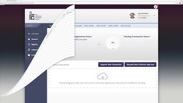 Interface Financial Client Portal Customer Approval and New Transactions