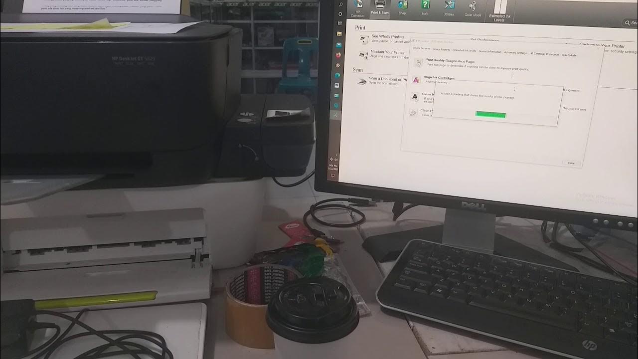 Cara Cleaning Hp Deskjet GT 5820. YouTube