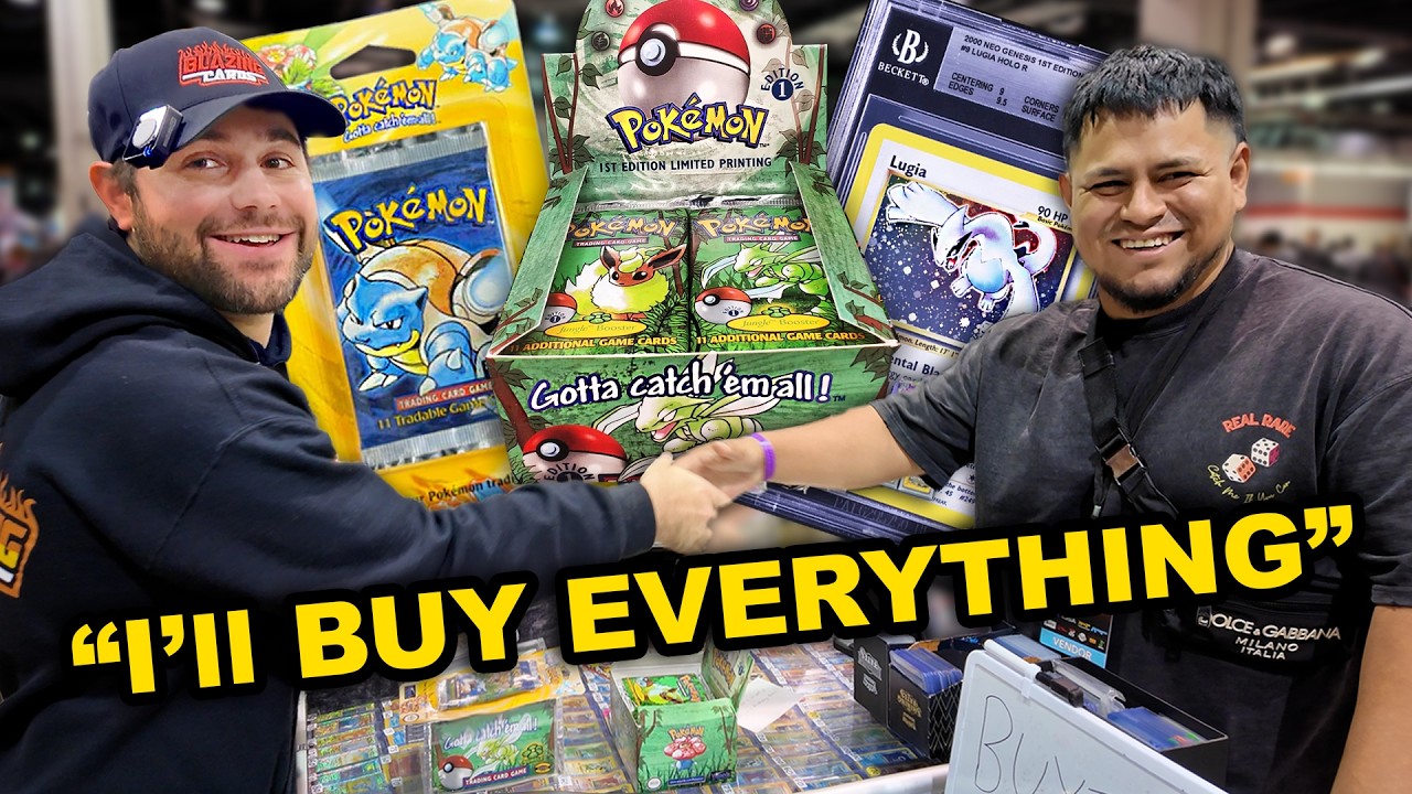 Вот как выглядит покупка карточек Pokemon на сумму 150 000 долларов (с точки зрения покупателя).