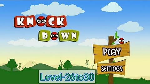 KNOCK DOWN || Angry Birds || Level:-26 to 30 || Knock down game play || Rough Gaming Official ||