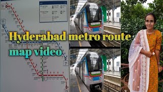 Fast time Hyderabad metro train journey // Hyderabad metro route map & Hyderabad metro train screenshot 5