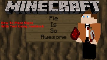 How To Place Signs With Text Using /setblock In Minecraft