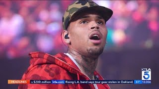 Man arrested after shots fired outside Chris Brown's home