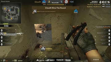 CS:GO / Skadoodle quick 1v4 clutch! (bm with spray)