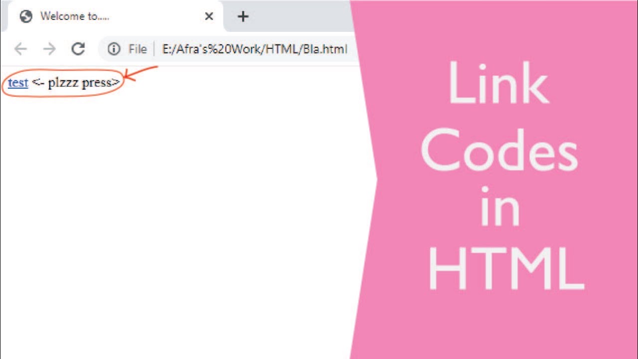 HTML LINK CODES IN HTML - YouTube