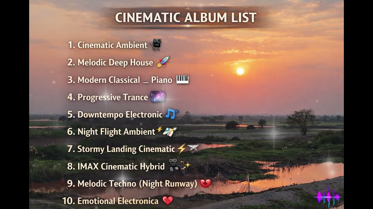 Расслабляющий инструментальный плейлист – кинематографические, фортепианные, трансовые и электрон...