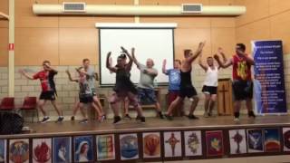 Surfing in the USA at bring your man to zumba night