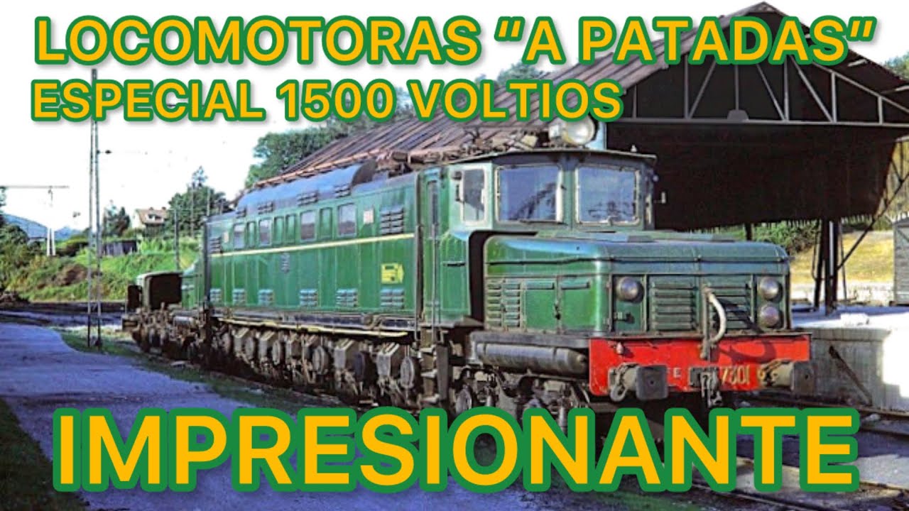 📸TRENES y FERROCARRIL ESPAÑOL: las BRUTALES LOCOMOTORAS eléctricas de 1500 V de Renfe