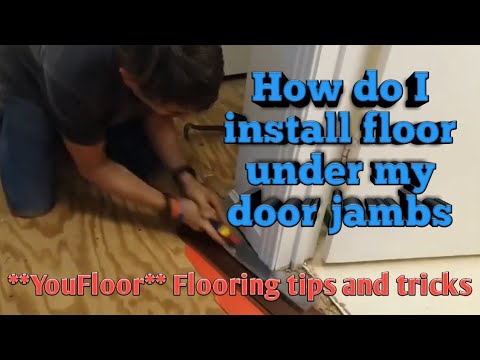 How To Under Cut And Install Flooring Under Jambs (door casing) - YouTube