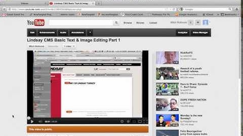 Lindsay CMS: Videos (Youtube).mp4