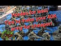 Hordes for less tips to save money building out your warhammer 40k and others army the legal way