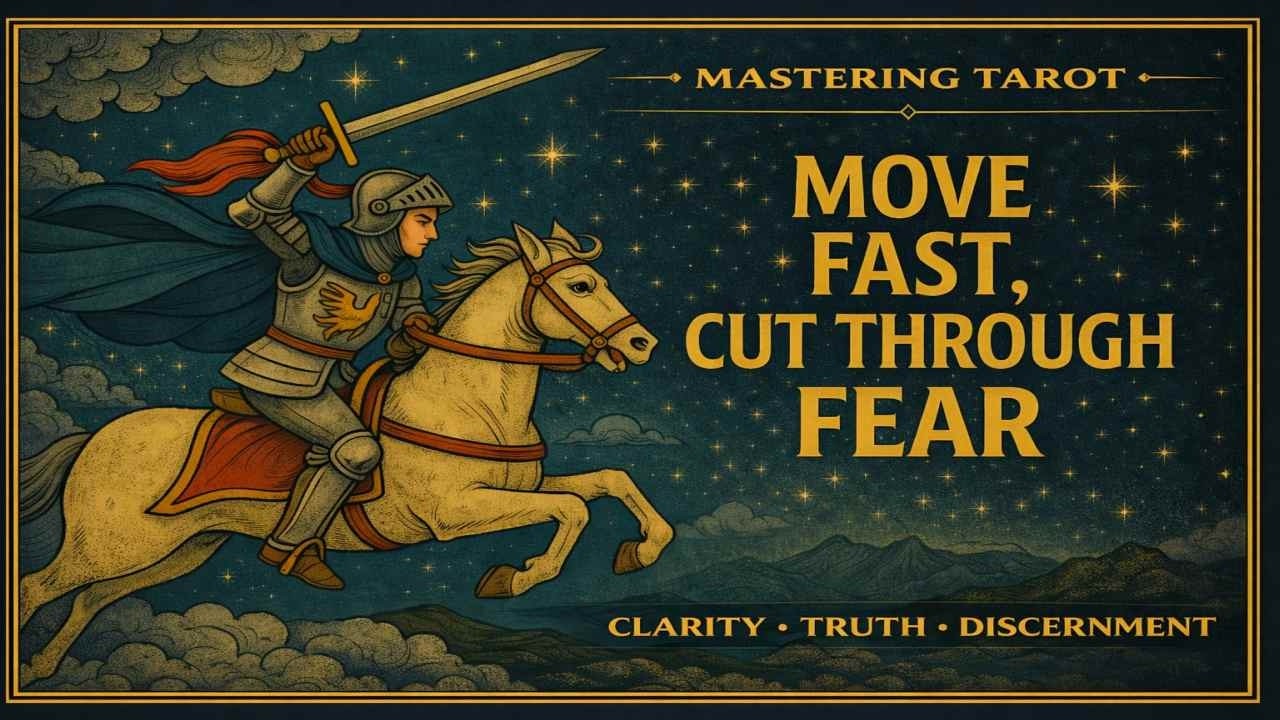 Knight of Swords: Unstoppable Truth in Motion #mrcosmic #tarotdeepdive thumbnail